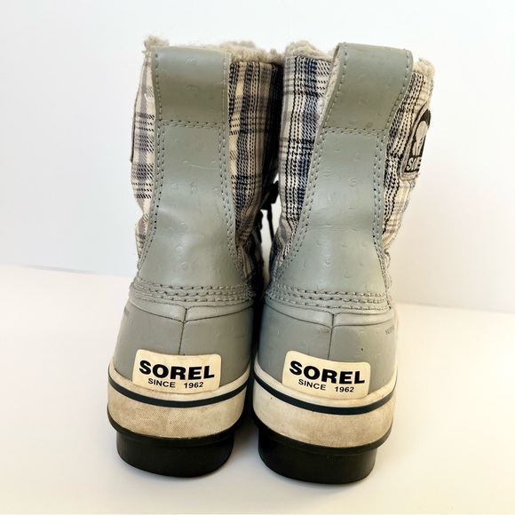 Sorel | Shoes | Sorel Tivoli High Ii Winter Boots Womens 8  Sorel Tivoli Gray Plaid Lace Up Waterproof Snow Winter Boots Womans Size 6.5